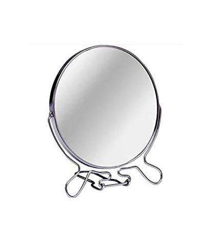 4 Inch Cosmetic Make up Shaving Magnifying Round on Stand 2 Sided Mirrors 5955