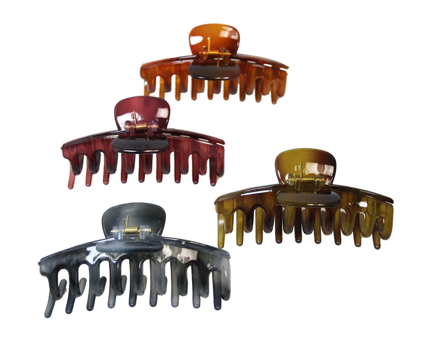 Plastic Hair Claw Clip 12 Cm Assorted Colours
