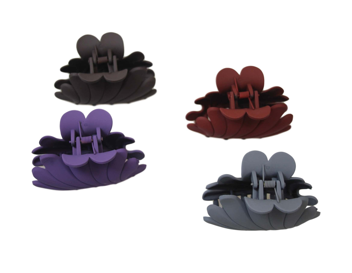 Ladies' Women'S Matte Hair Claw Clip 8 Cm Assorted Colours And Designs