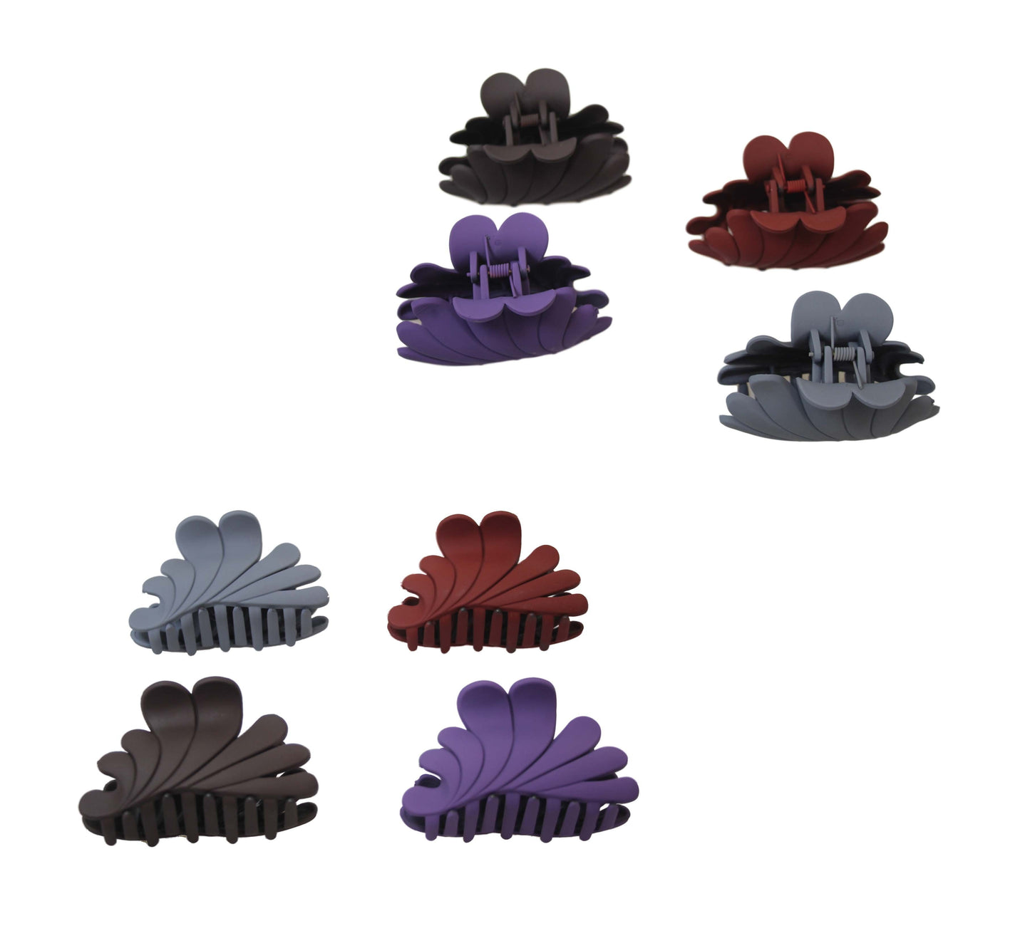 Ladies' Women'S Matte Hair Claw Clip 8 Cm Assorted Colours And Designs