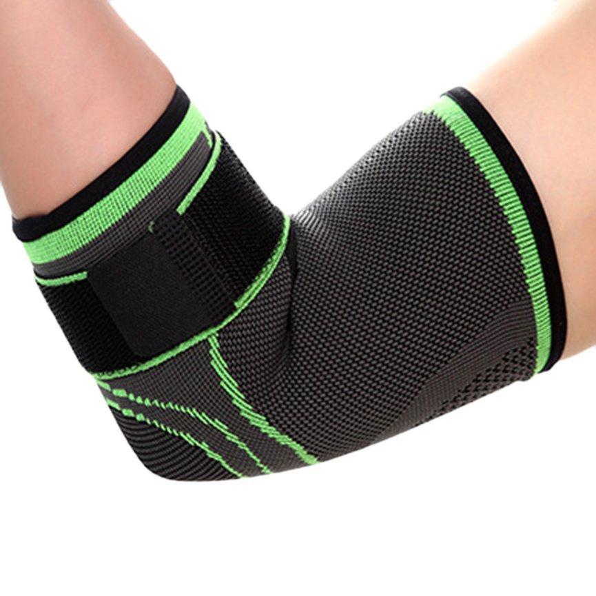 Elbow Support Gym Fitness Light Fabric Compression Sport Elbow Support 1 Pack
