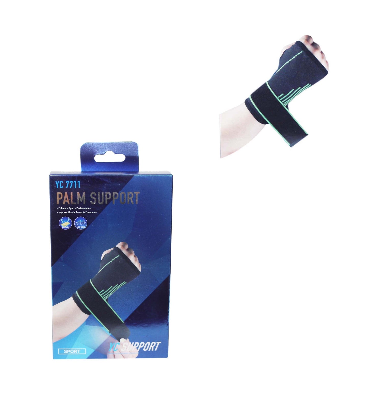 Palm Support Gym Fitness Light Fabric Compression Sport Palm Support 1 Pack 5997
