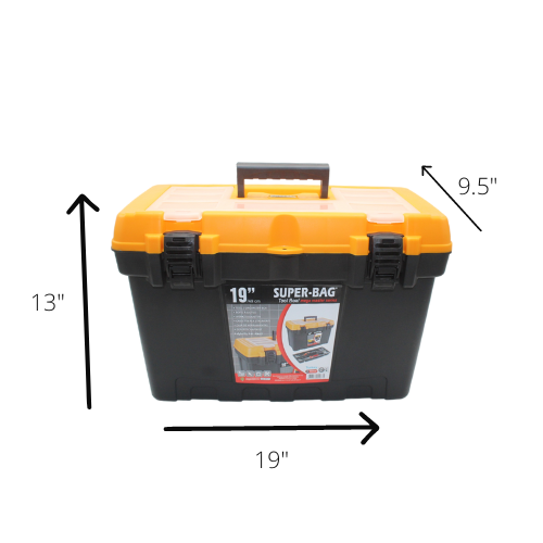 Mega Tool Box 19" With Carry Handle Diy Home Asr2080