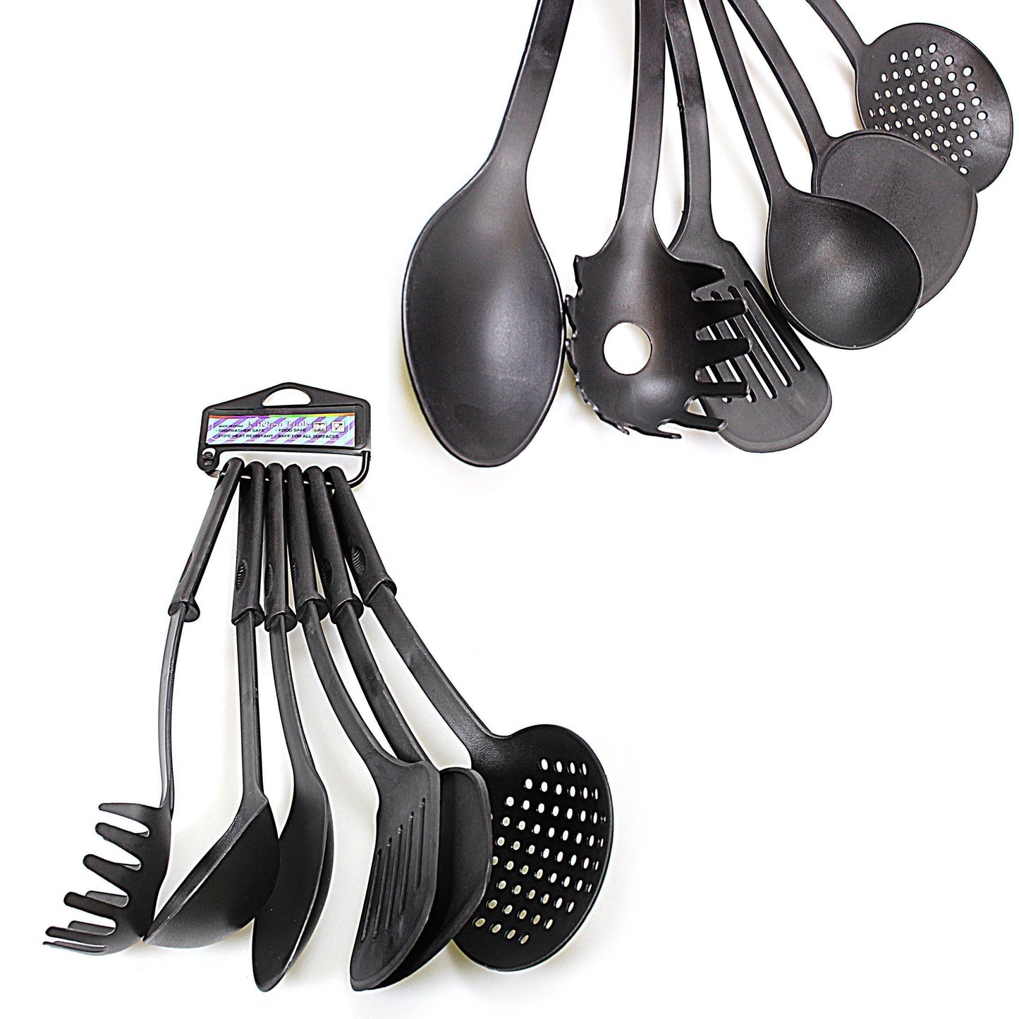 Plastic Kitchen Utensils Cooking Set Pack of 6 3007 A