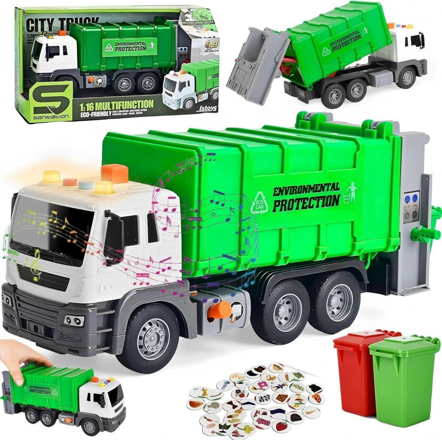Garbage Truck With Lights &Amp; Sound