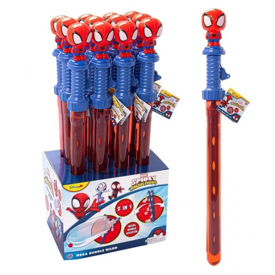 Spidey & Friends 2 In 1 Mega Bubble Wand