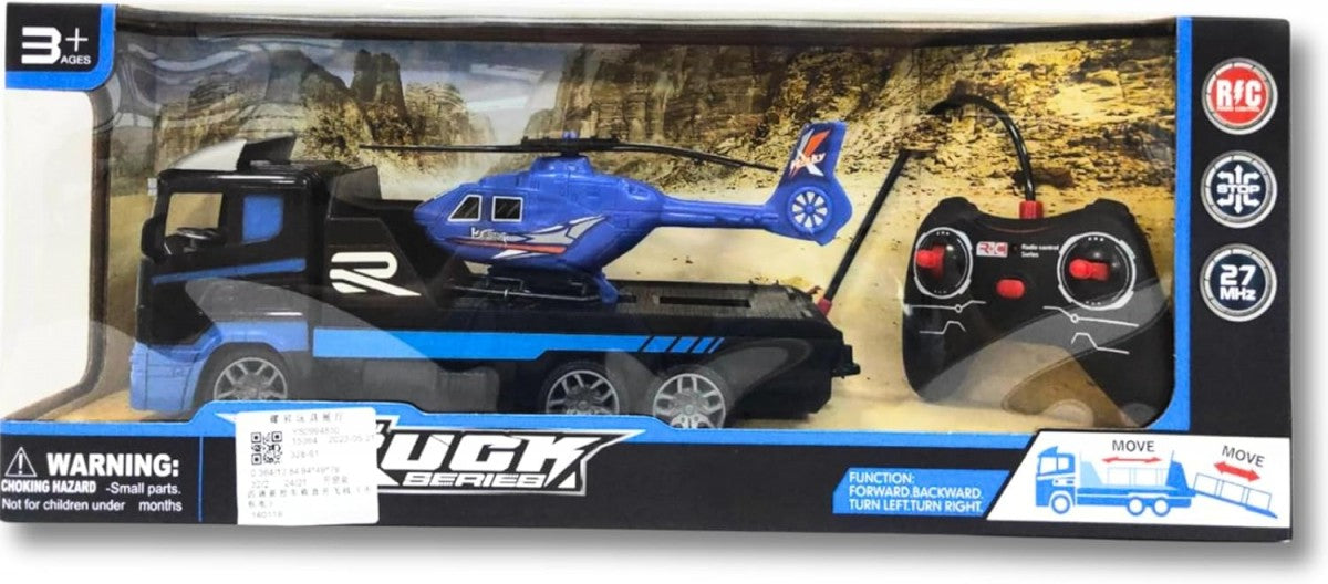 Rc Truck W/ Helicopter Loaded