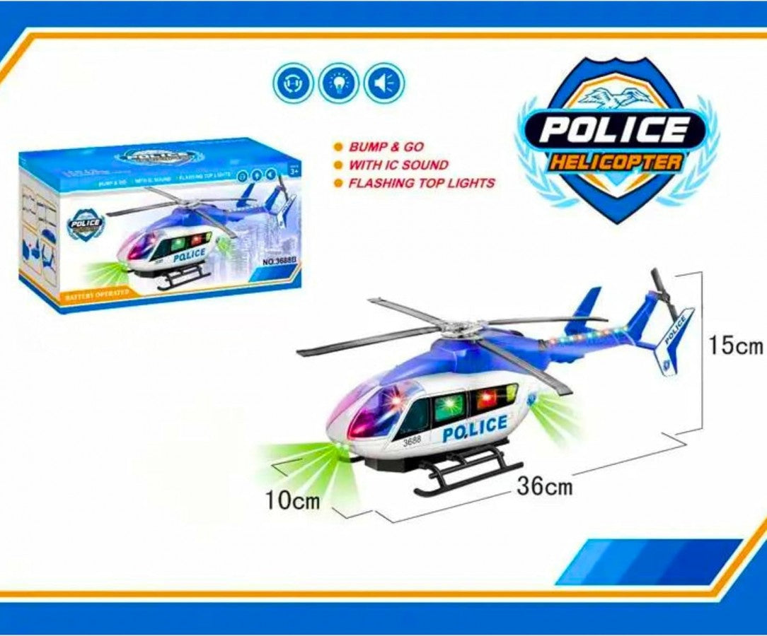Light Up Police Helicopter