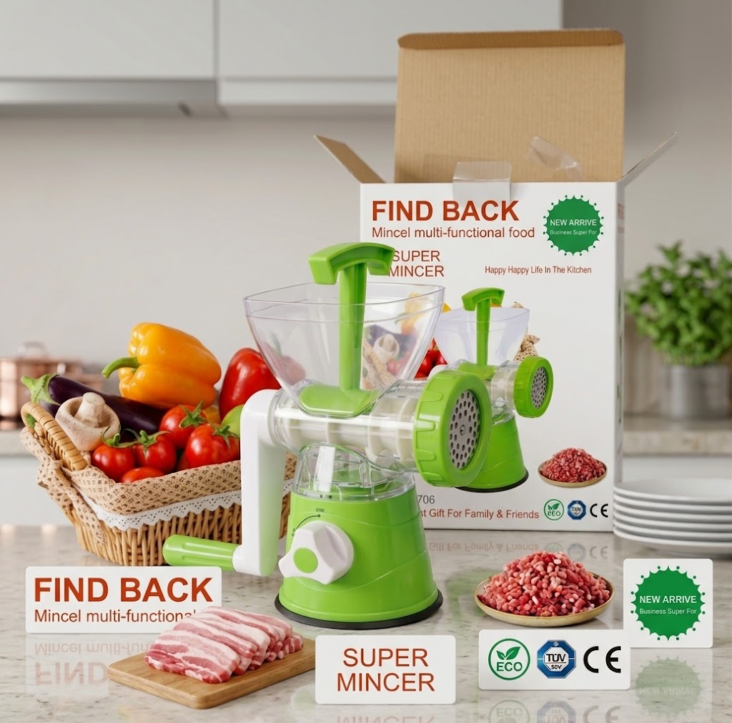 Multi – Functional Food Super Mincer, Green, 588G