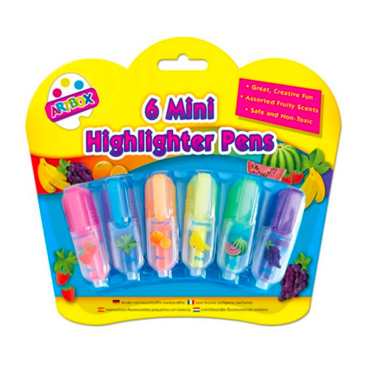 6 Mini Scented Highlighters