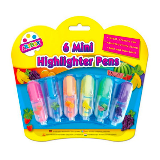 6 Mini Scented Highlighters