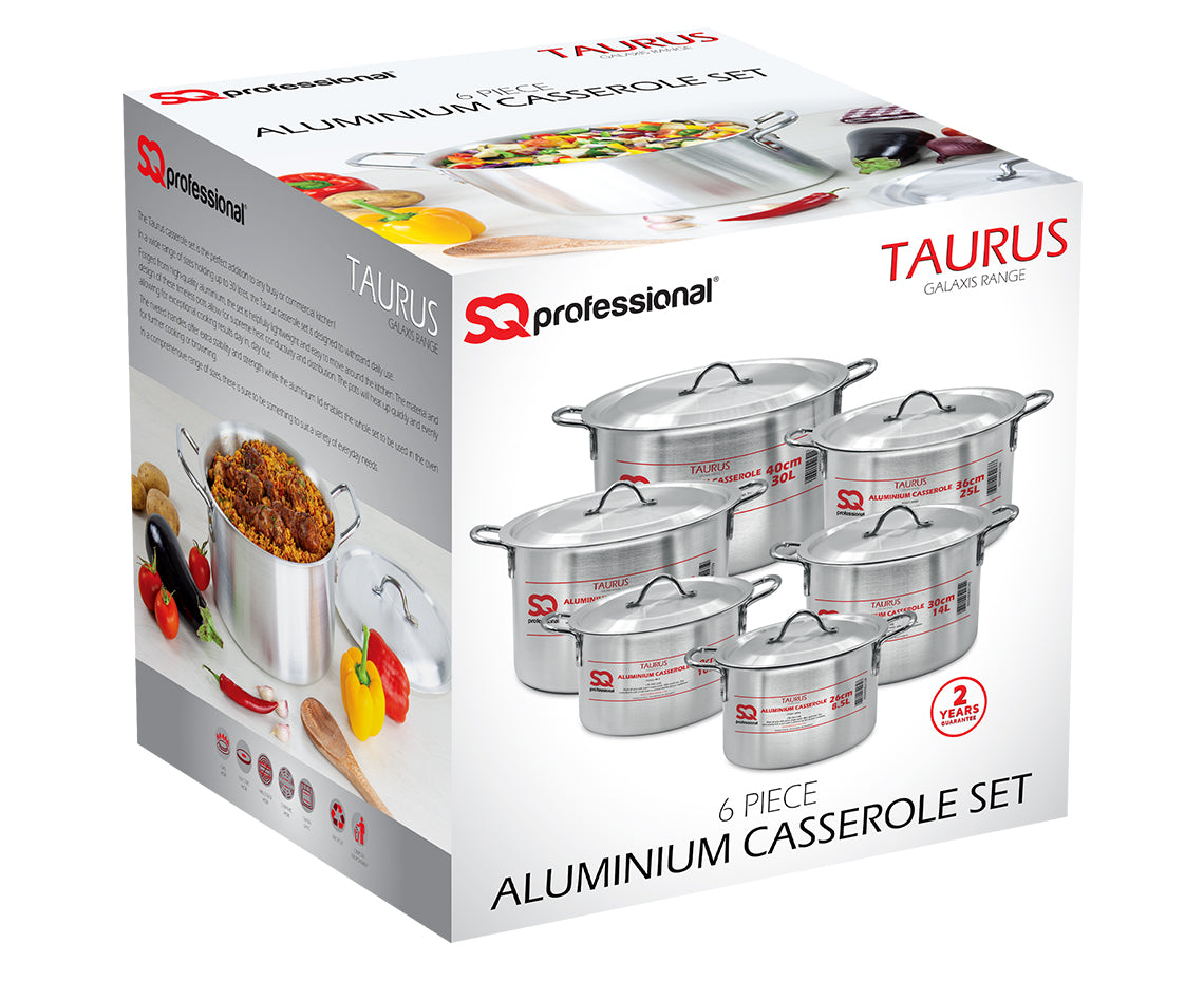 SQ Professional Galaxis Taurus Casserole Set of 6 28 - 41 cm 4883