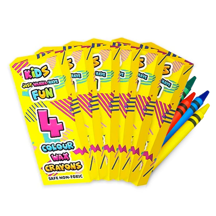 Mini Pack 4 Wax Crayons x 400 ( MEGA VOLUME BULK DEAL )