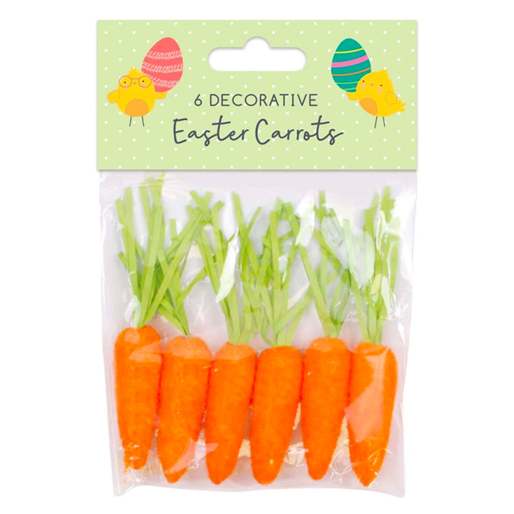 Easter Decorative Carrots x 6