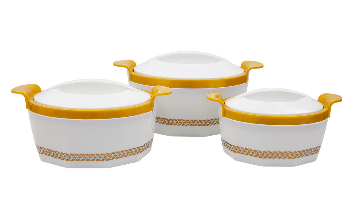 SQ Professional Fionna Hot Pot Set of 3 1.0 - 1.5 - 2.5L White 9353