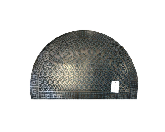 Rubber Welcome Door Mat 37.5 x 57.5 cm Assorted Colours 6000