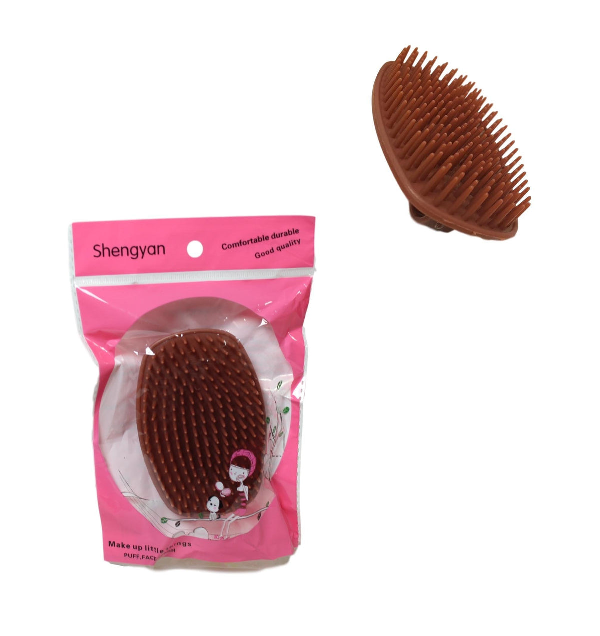 Plastic Shower Hair Scalp Brush Assorted Colours