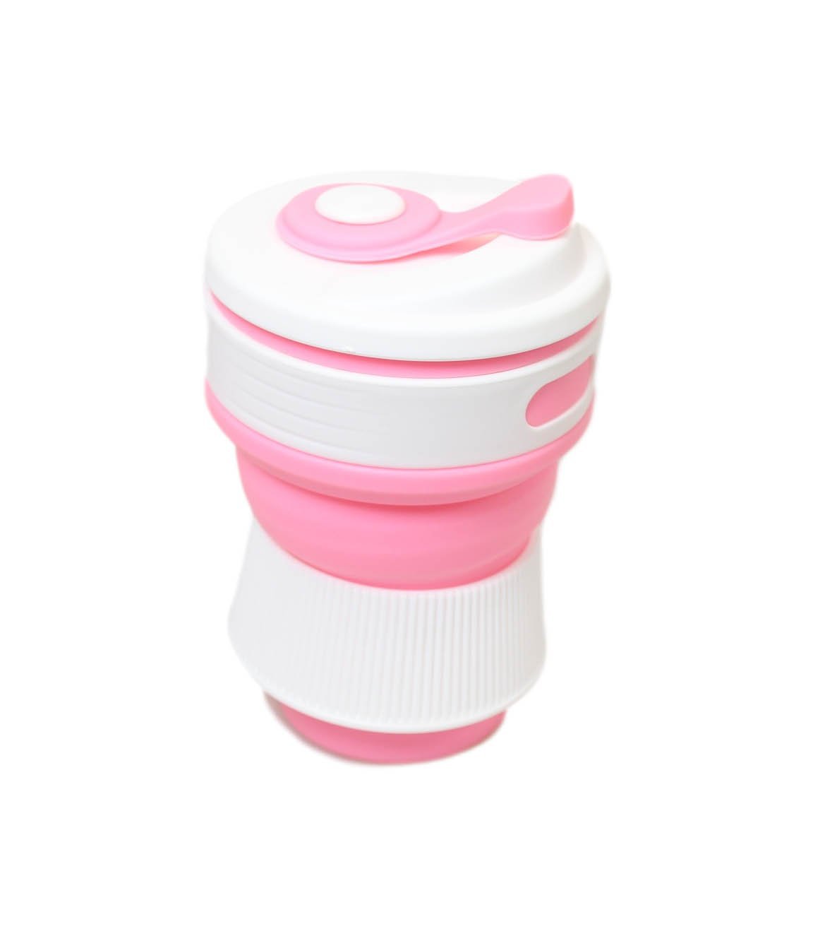 Collapsible Compact Silicone Travel Coffee Drink Cup Mug 350ml Assorted Colours 6013