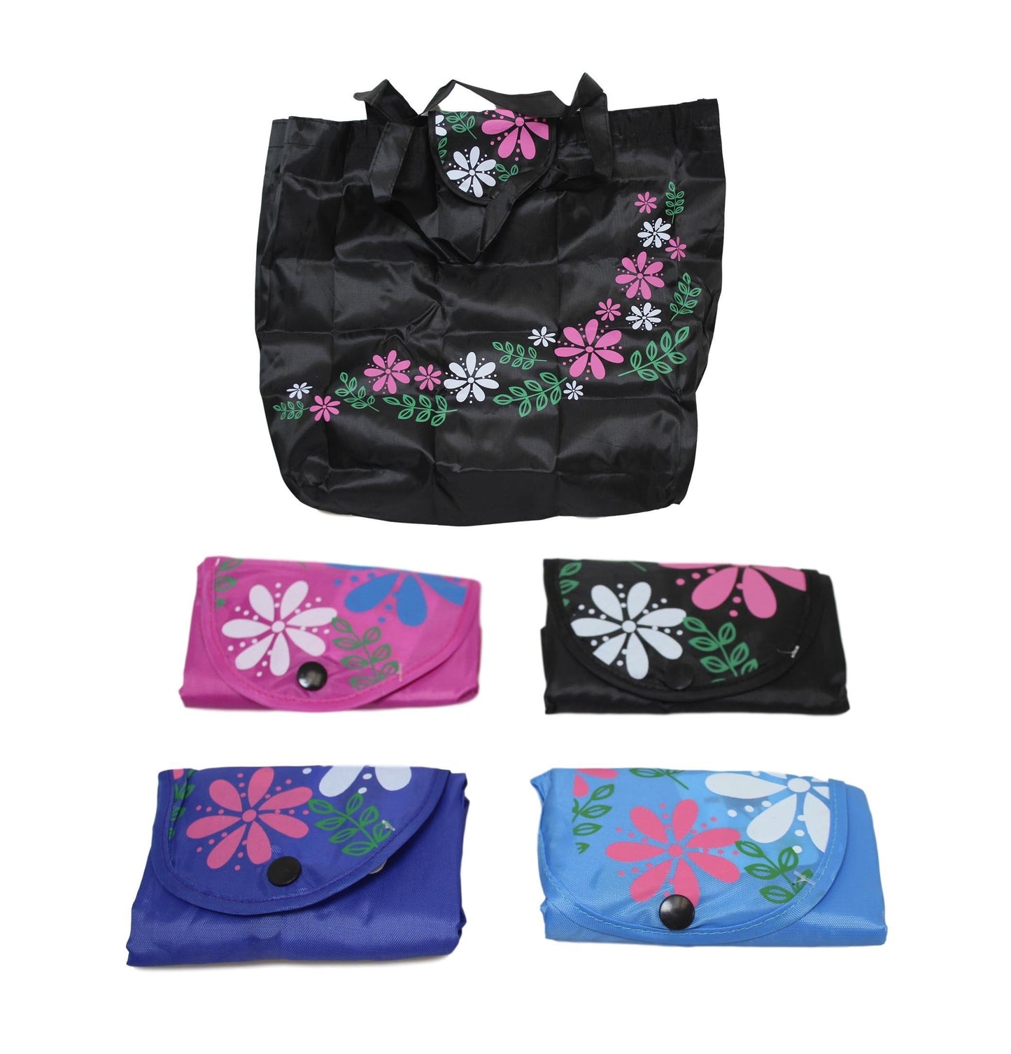Expandable 2 in 1 Pocket Shopping Bag Carry Bag 45 x 40 cm Assorted Colours 6015
