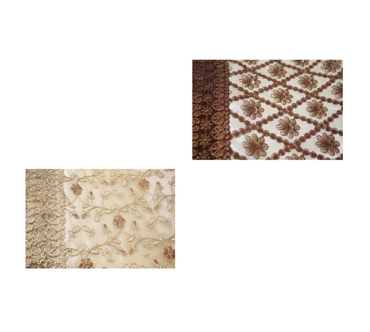 Decorative Polyester Traditional Moroccan Lace Floral Table Cloth Cover Runner 85 x 85 cm Assorted Colours and Designs 6039