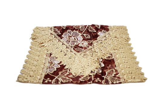 Decorative Polyester Traditional Moroccan Lace Floral Table Cloth Cover Runner Assorted Colours And Designs