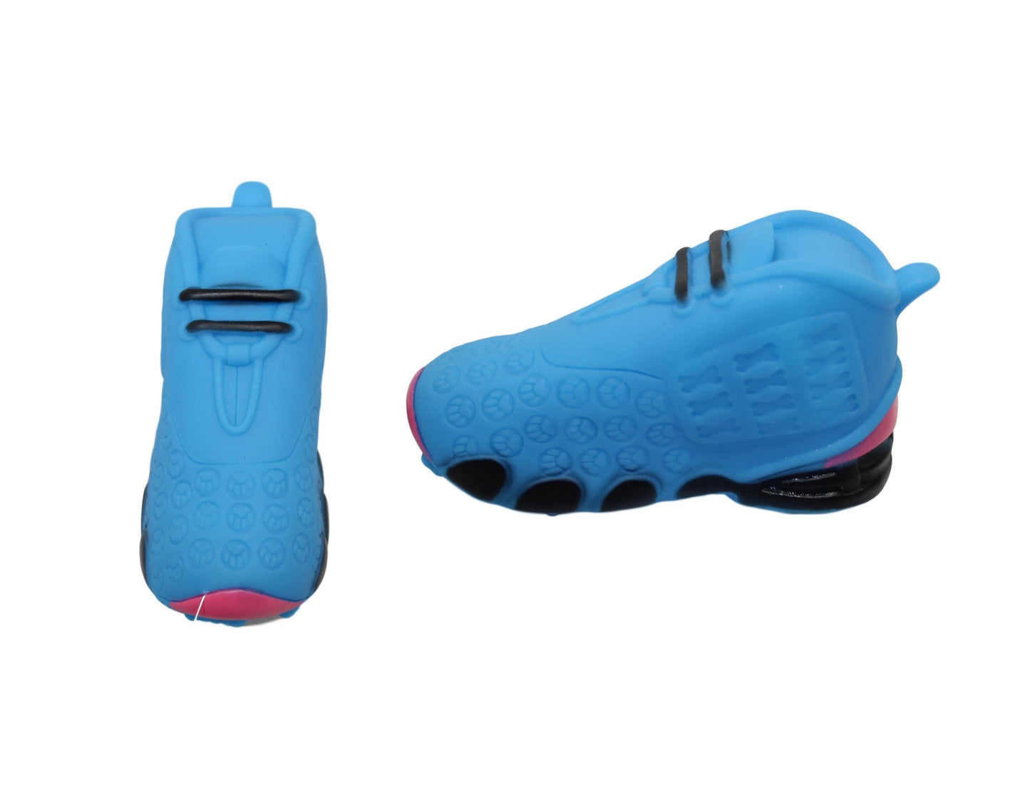 Pet Dog Toy Squeaky Football Shoe with Paw Prints 13 cm Assorted Colours 6044