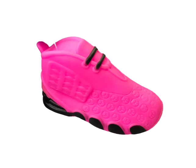 Pet Dog Toy Squeaky Football Shoe With Paw Prints Assorted Colours
