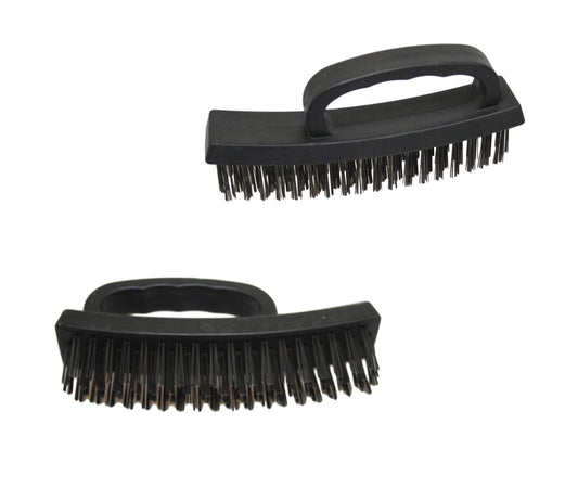 Plastic Wire Brush Black Cleaning Scrubbing Indoor Outdoor Brush