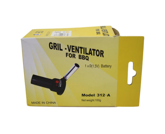 Grill Ventilator BBQ Fan No Dust No Sparks Battery Operated BBQ Ventilator 14cm 6062
