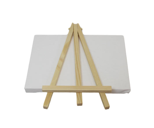 Mini White Painting Canvas with Stand 18 x 13 cm 6074