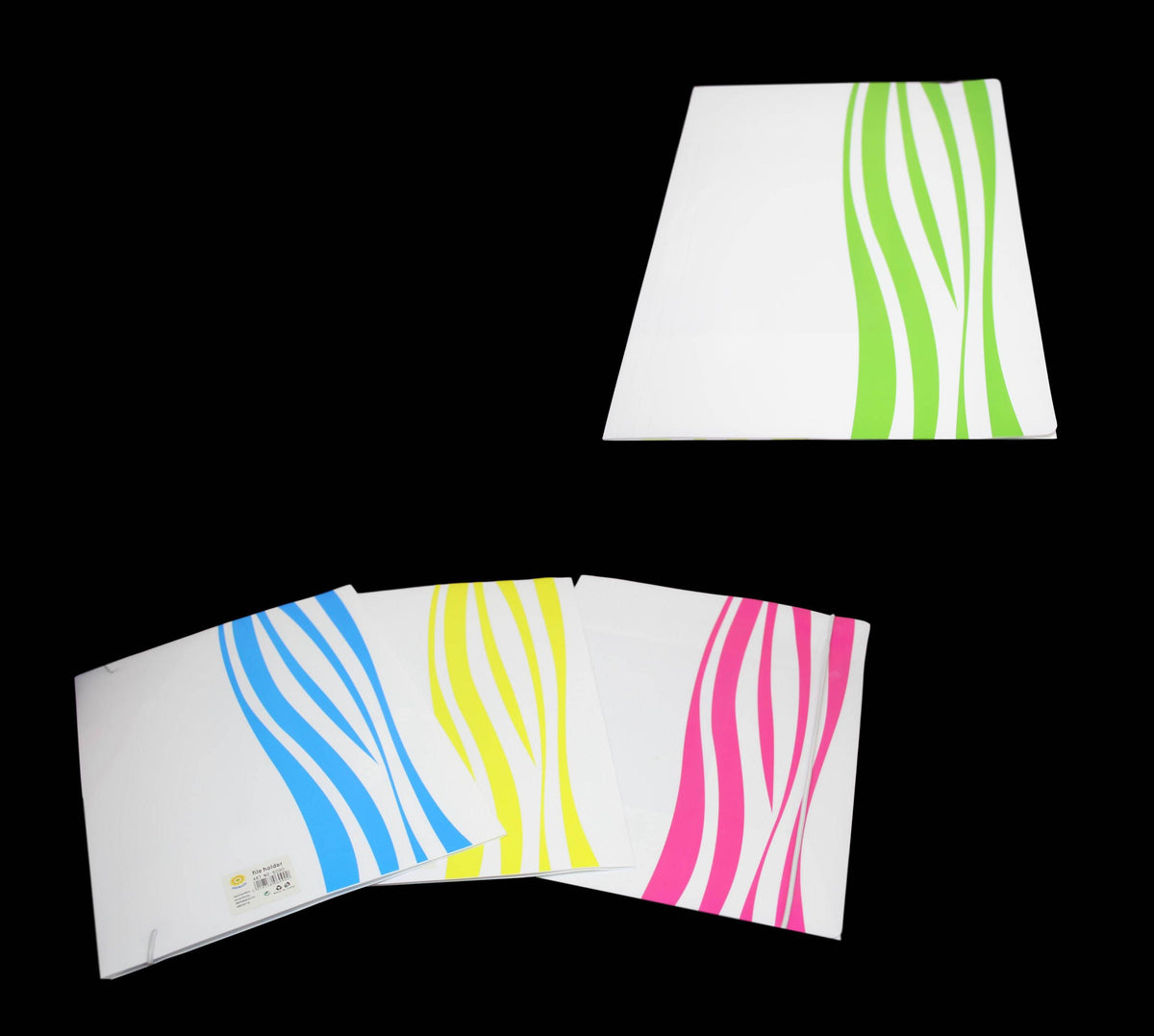 Plastic Office File Paper Folder Holder Assorted Colours