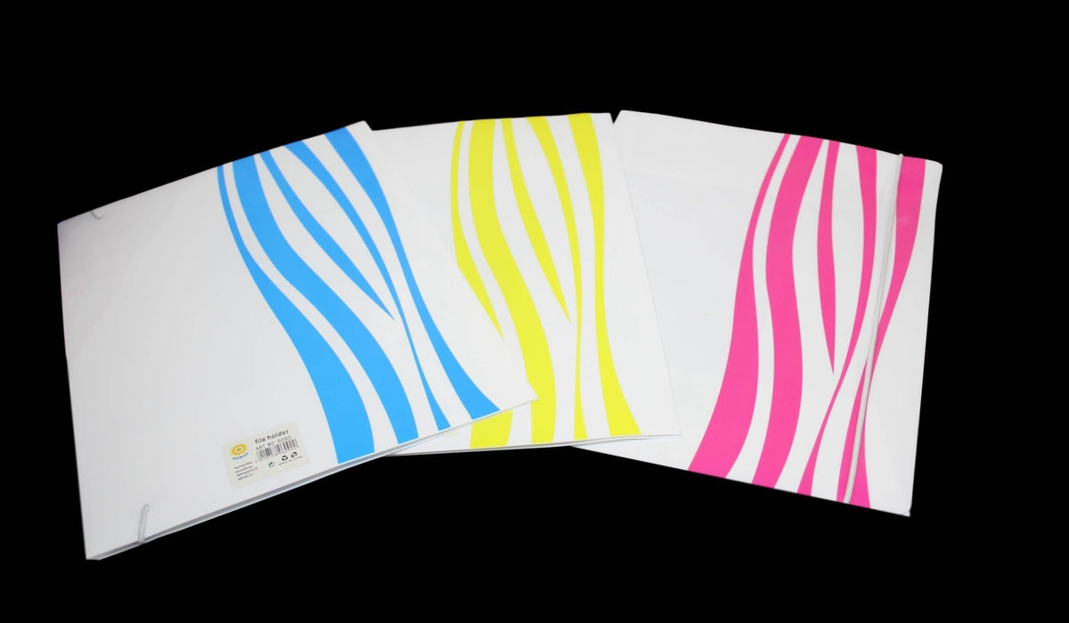 Plastic Office File Paper Folder Holder 32 X 24Cm Assorted Colours