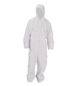 Protective Painting Suit White Indoor Outdoor Disposable Painting Onesie One Size 6605