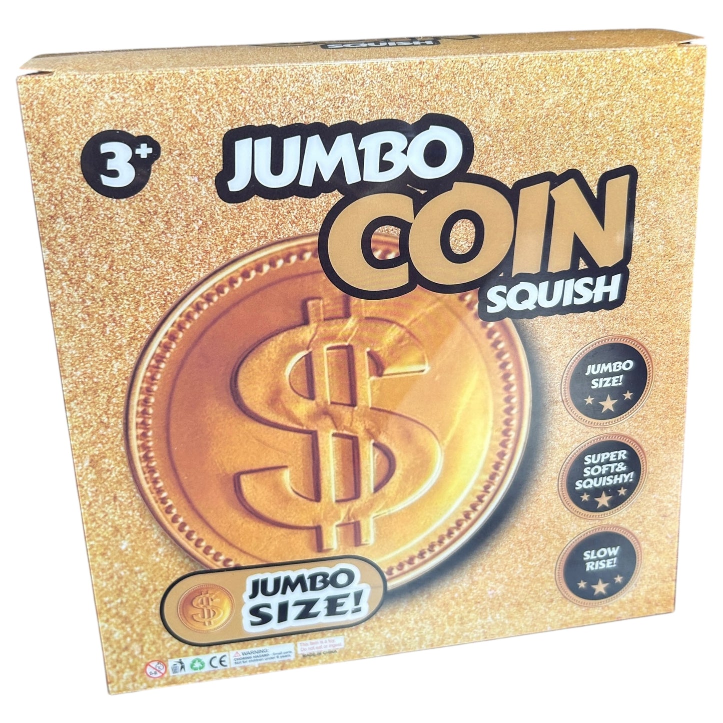 XXL Jumbo Gold Coin Squishy Fidget VIRAL SUPER RARE Sensory Squish Toy
