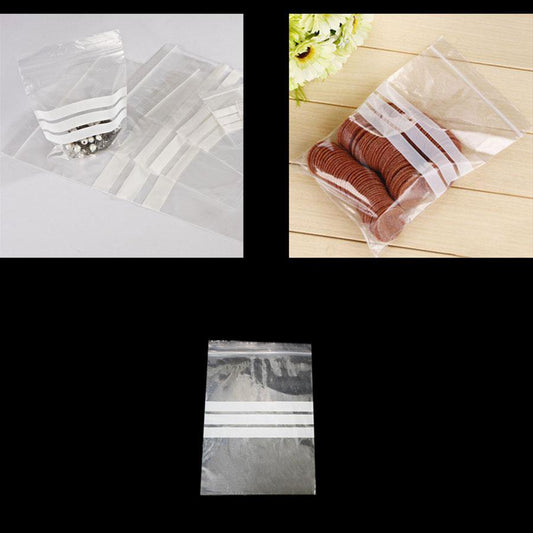 60 Pack Crystal Clear Multi Purpose Zipper Bags 55mm x 55mm 4645