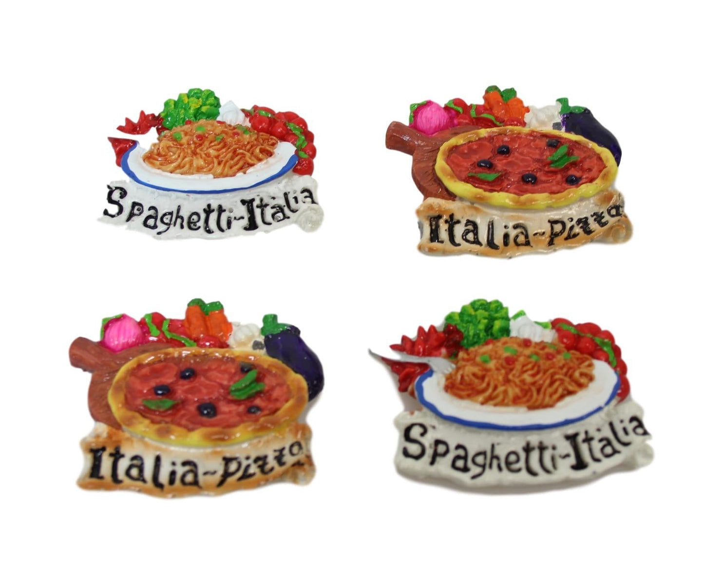 Fridge Magnet Italian Pasta Pizza Food Design 8 cm Assorted Designs 6108