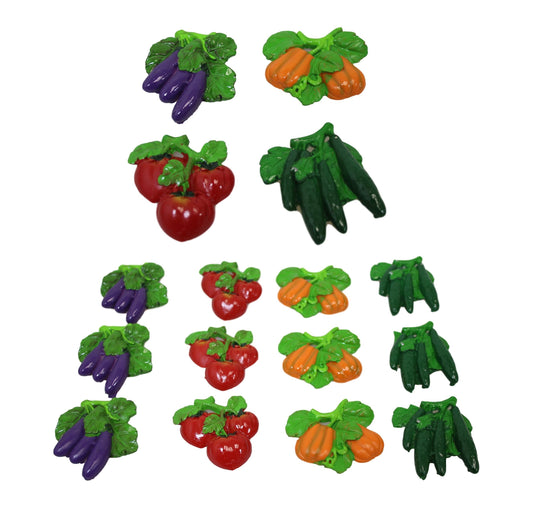 Fridge Magnet Vegetable Designs 8 cm Assorted Designs 6109