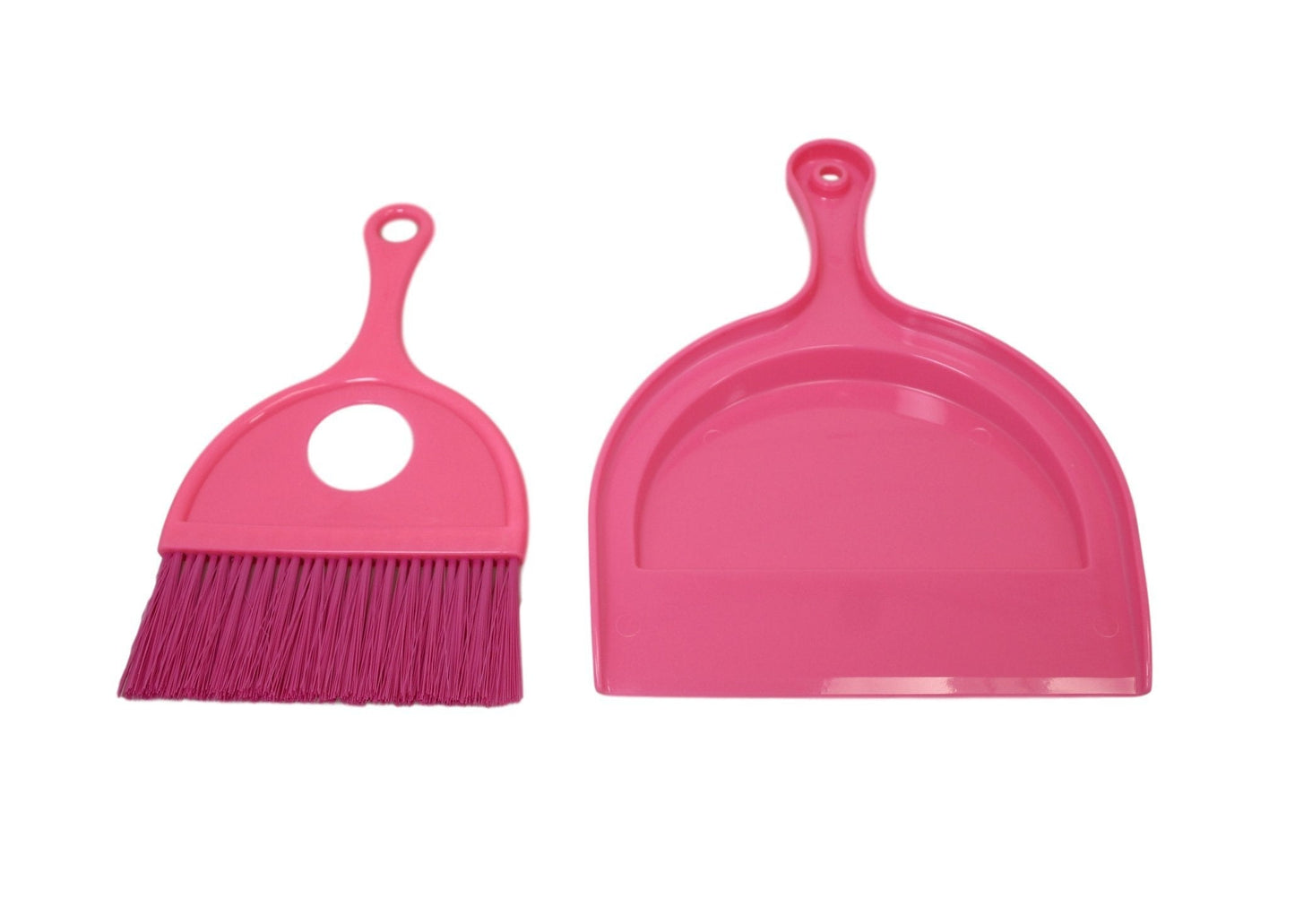 Plastic Dustpan and Brush Set 18x 23 cm Assorted Colours 6115