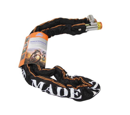 Heavy Duty Bicycle Motorcycle Lock Strong Security Metal Chain x 2 Keys 6115  A