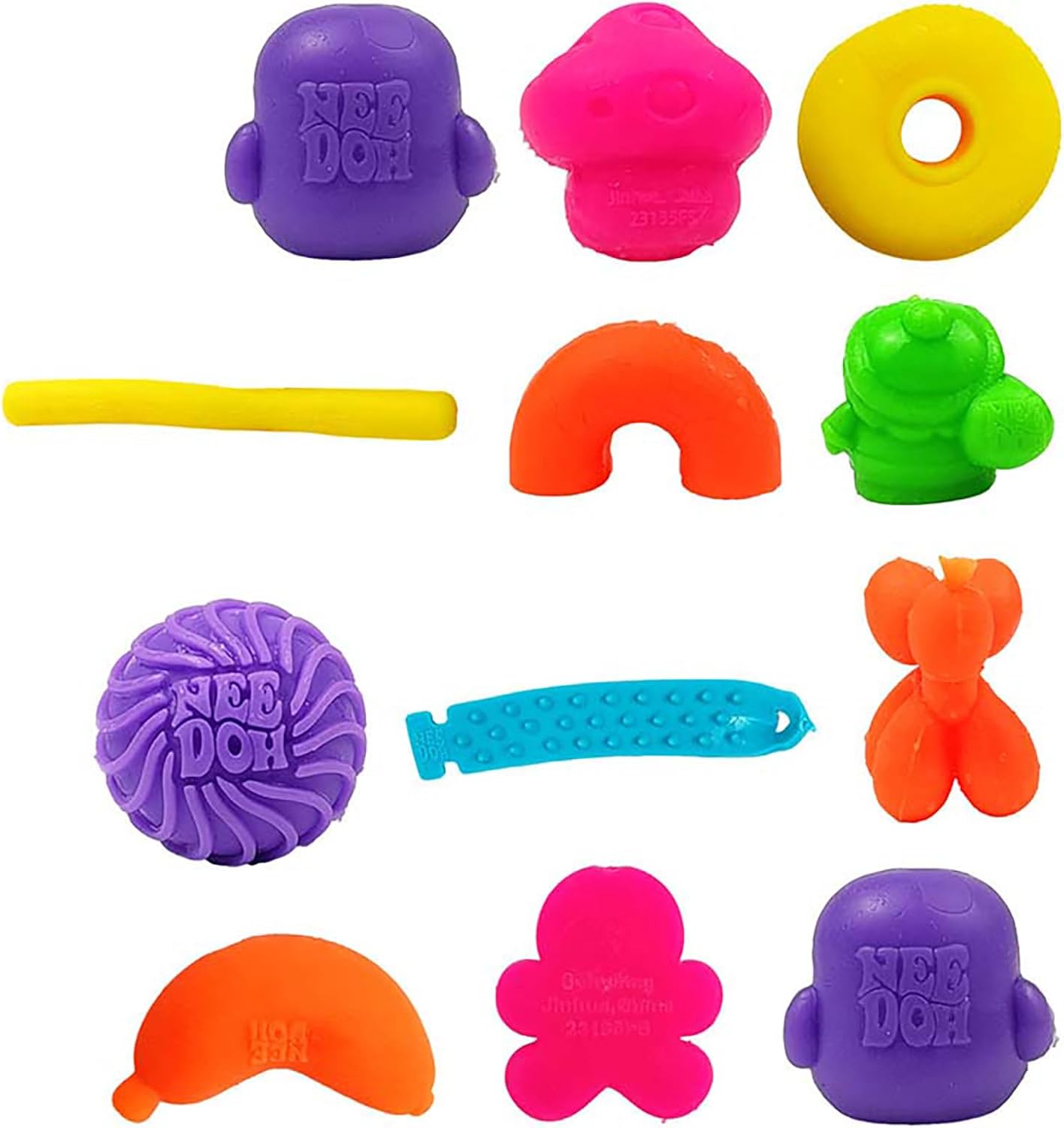 NeeDoh Squishmas Advent Calendar - 24 Mini Squeeze Toys - Christmas Countdown - Ages 3 to Adult