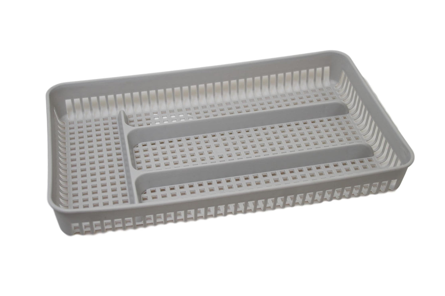 Plastic Cutlery Tray Cream Sink Rack Storage Tray 29cm x 18cm 6151