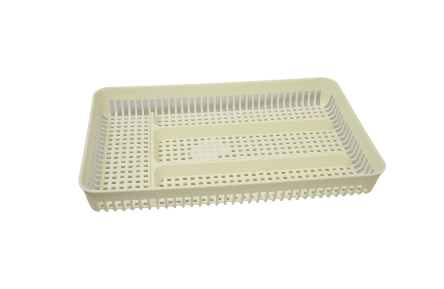 Plastic Cutlery Tray Cream Sink Rack Storage Tray 29cm x 18cm 6151