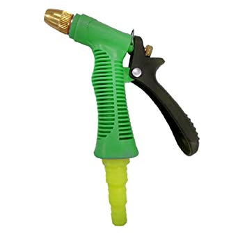 Garden Hose Pipe Fittings Connector Green Water Spray Gun 3473