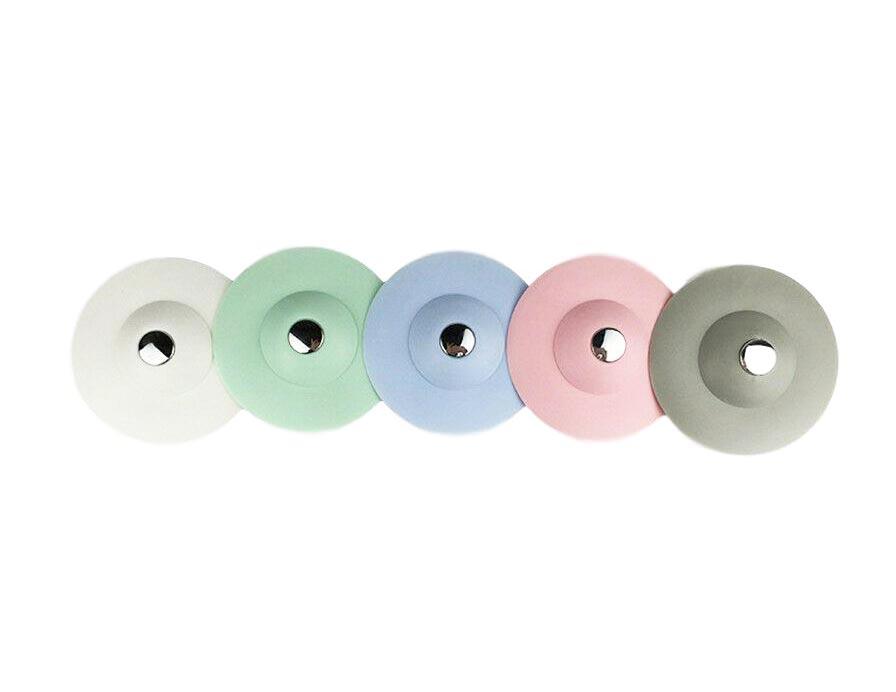 Silicone Bathroom Kitchen Sink Drain Plug Hair Catcher Assorted Colours