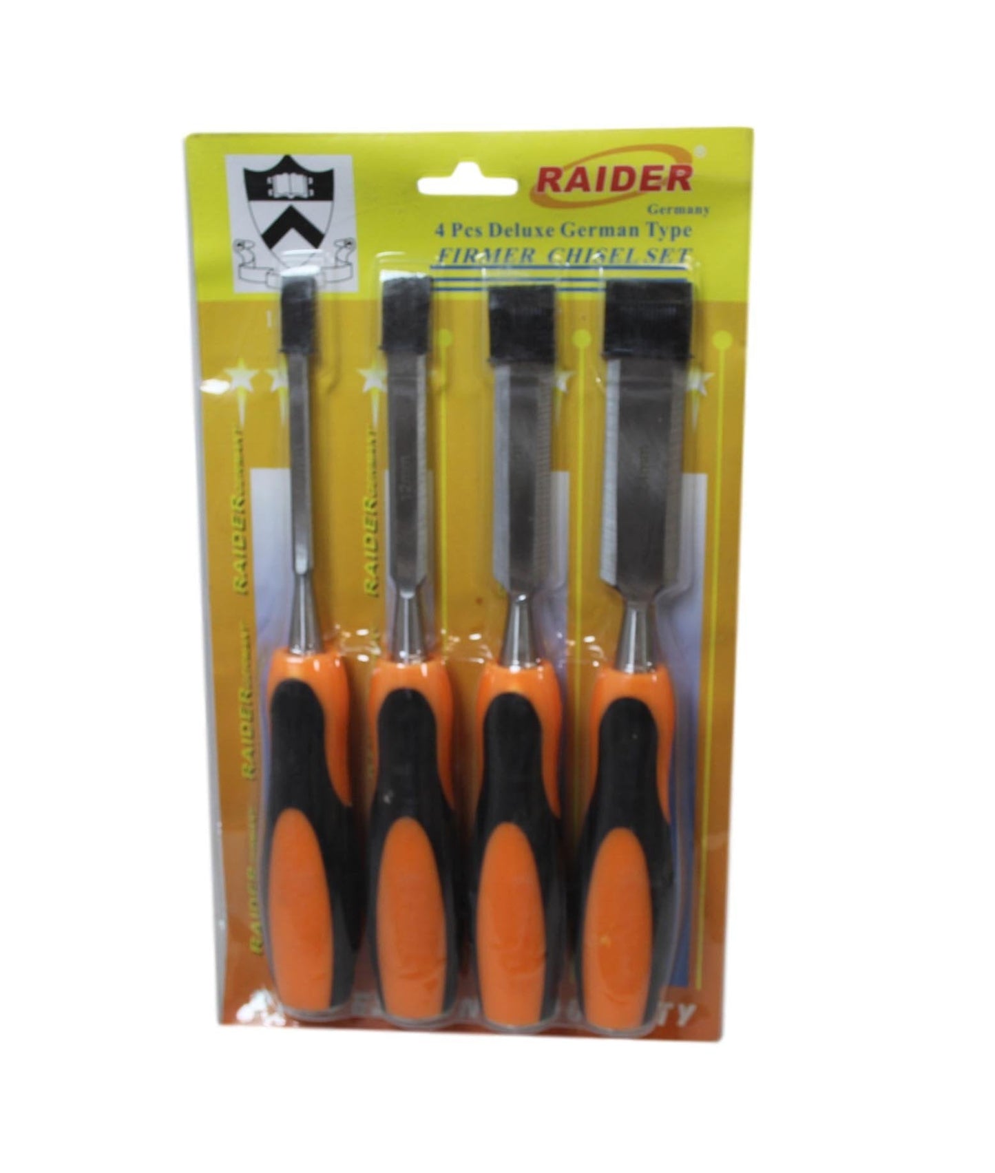 4 Pack Deluxe German Type Professional Quality Chisel Set 6, 12, 18, 24mm 6171