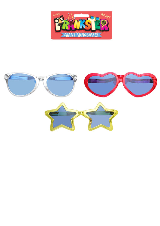 Large Plastic Fancy Dress Glasses 28 cm Assorted Designs N57063 A