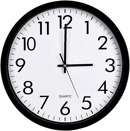 Standard Round Wall Clock Assorted Colours