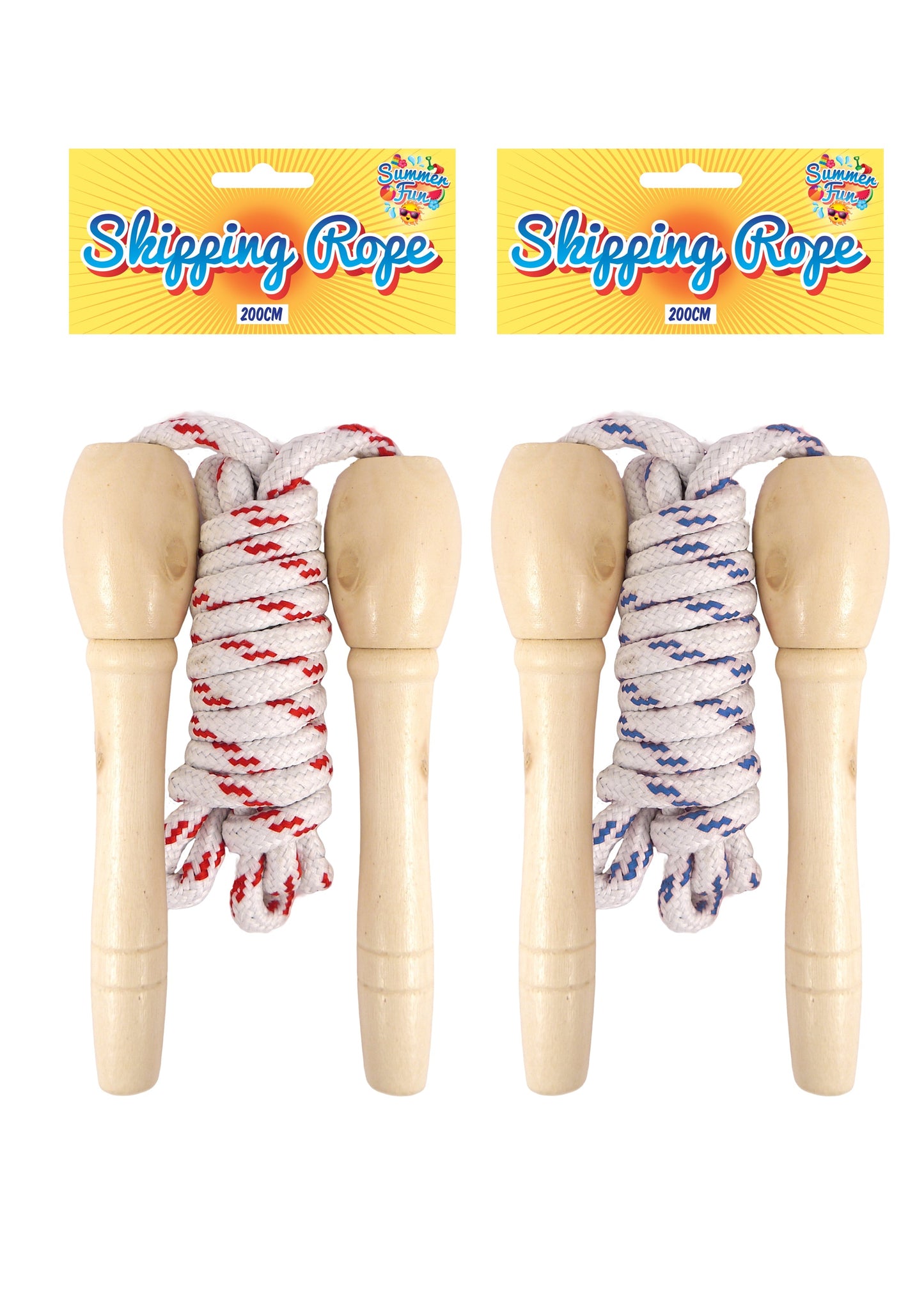 Childrens Indoor Outdoor Skipping Rope Fitness Games Kids Rope 200cm R38010