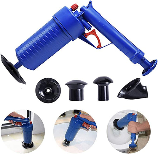Air Drain Blaster With 4 Size Suckers & Anti Water Paper PAPAOTONG 6667 A