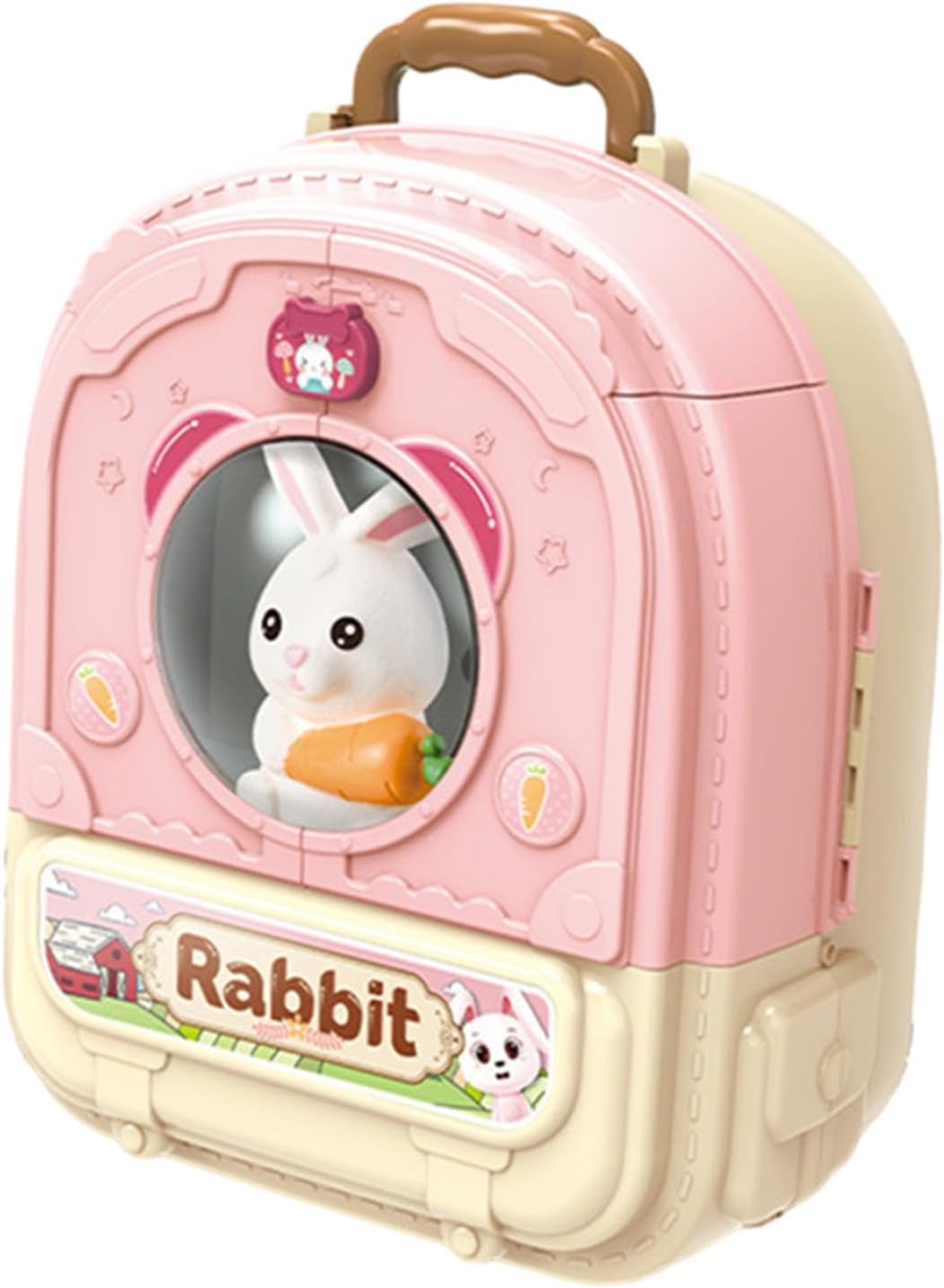 Cute Bunny Rabbit Pet Set Backpack & Toy Playset